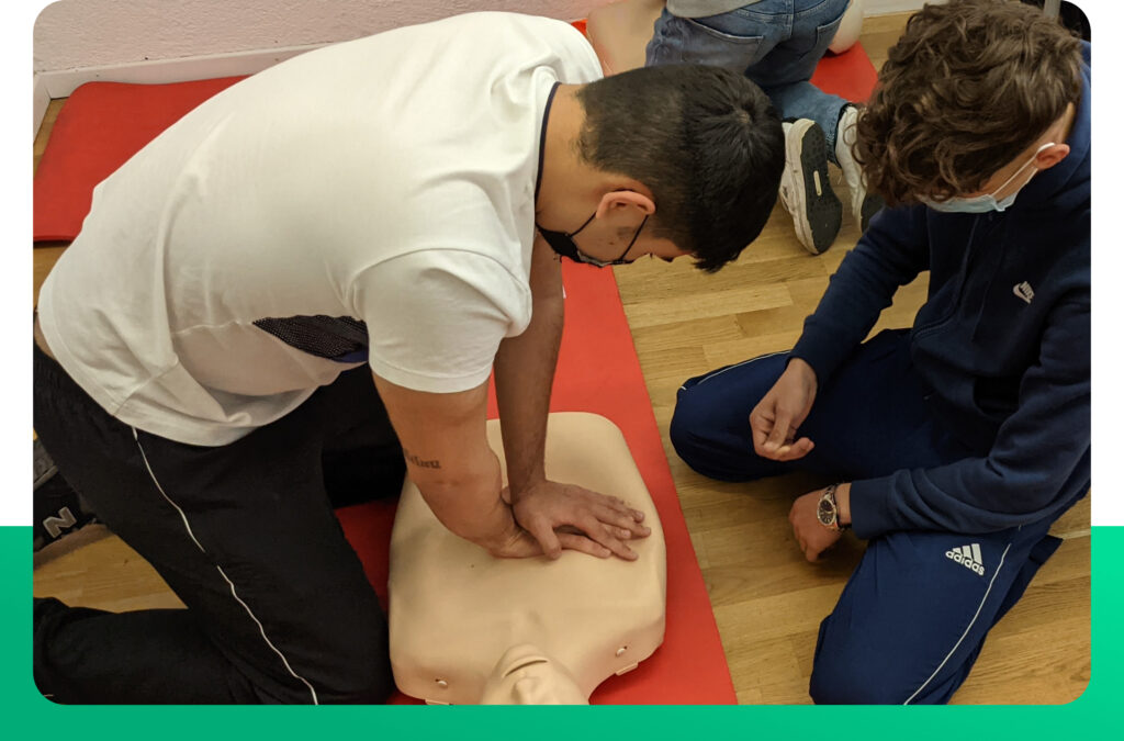 CPR Procedure at our sheffield first aid course